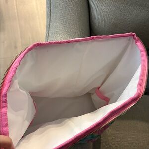 Pink and White Women's Bag